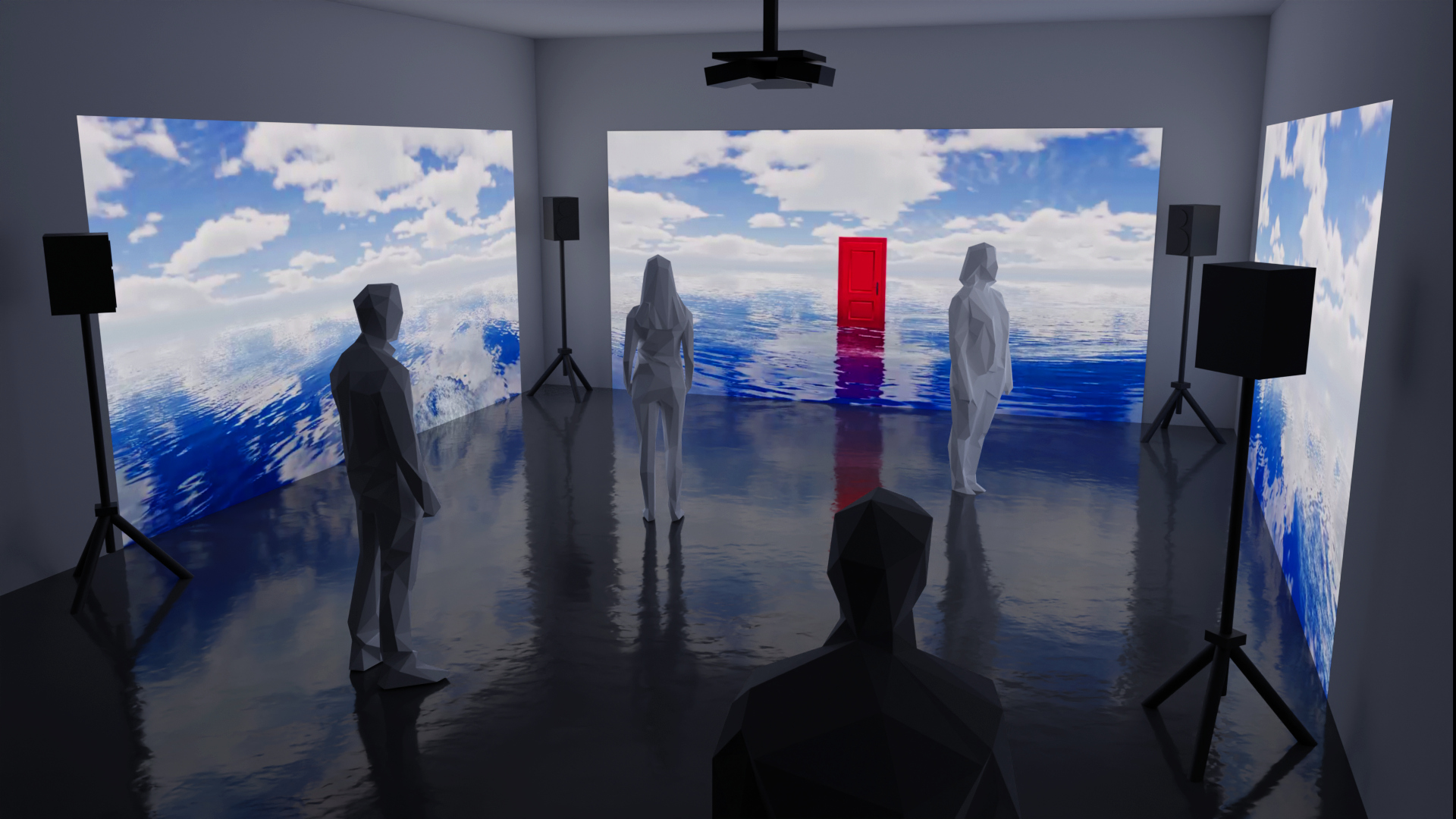 Red Gates immersive 360 installation concept